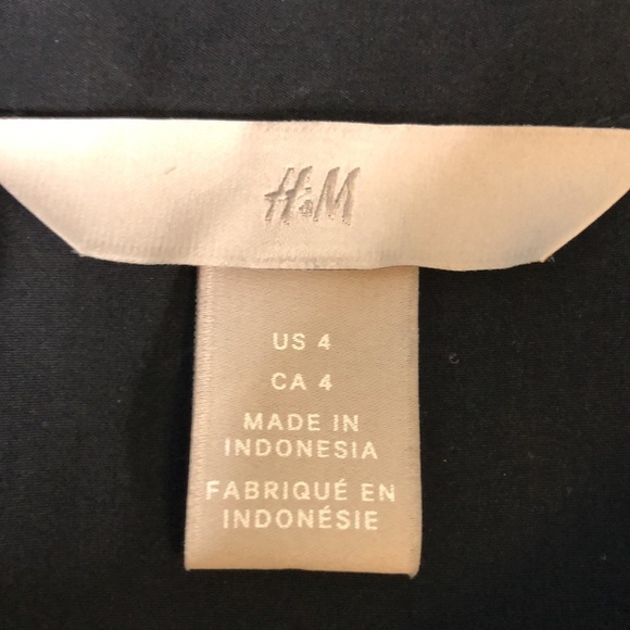 H & M Floral Long Sleeve Button Up Blouse Size 4 - Picture 9 of 12